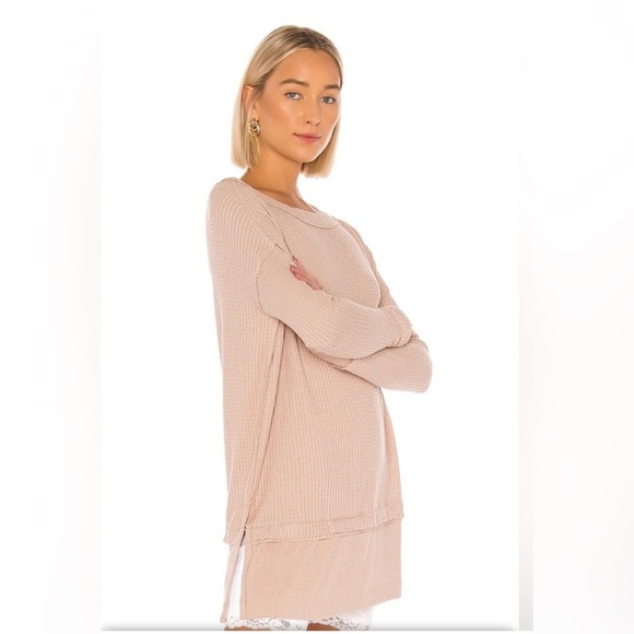 We The Free Waffle Knit Shirt Tunic Top - Picture 7 of 10